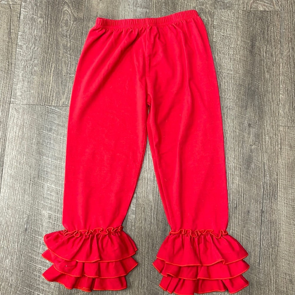 Ruffle bottom pants
